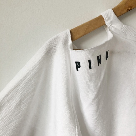 ✨NWT✨ VS PINK ‘Cold Shoulder’ Sweatshirt - Picture 5 of 5